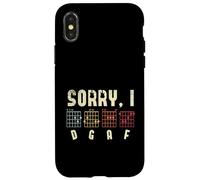Sorry I DGAF Guitar Players Guitar Lover Bass Player Chords Coque pour iPhone X/XS
