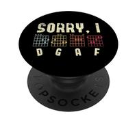 Sorry I DGAF Guitar Players Guitar Lover Bass Player Chords PopSockets PopGrip Adhésif