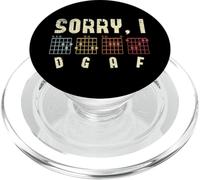 Sorry I DGAF Guitar Players Guitar Lover Bass Player Chords PopSockets PopGrip pour MagSafe