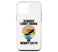Sorry I Don't Work on Windy Days, Kitesurf Amusant pour Homme Coque pour iPhone 12 Mini