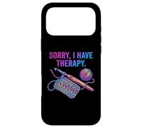 Sorry I Have Therapy Crochet Crochet Fil Art Coque pour iPhone 17 Pro Max