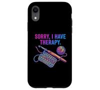 Sorry I Have Therapy Crochet Crochet Fil Art Coque pour iPhone XR
