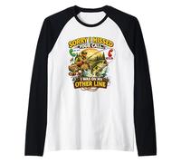 Sorry I Missed Call Fishing Blague Angler Humour Manche Raglan