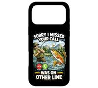 Sorry I Missed Your Call Fishing Blague Angler Humour Coque pour iPhone 17 Pro Max