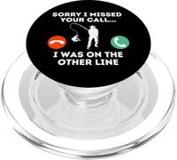 Sorry I Missed Your Call Fishing PopSockets PopGrip pour MagSafe