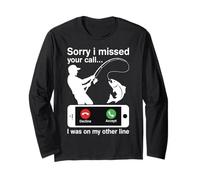 Sorry I Missed Your Call I Was on My Other Line Drôle Manche Longue