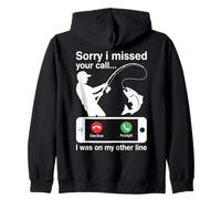 Sorry I Missed Your Call I Was on My Other Line Drôle Sweat à Capuche