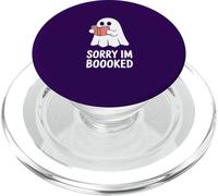 Sorry Im Boooked Drôle Lecture Ghost Book Meme PopSockets PopGrip pour MagSafe