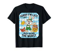 Sorry I'm Late I Was Busy Being The Wurst Funny Oktoberfest T-Shirt