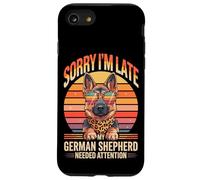 Sorry I'm Late My German Shepherd Needed Attention Coque pour iPhone SE (2020) / 7/8