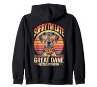 Sorry I'm Late My Great Dane Needed Attention Sweat à Capuche