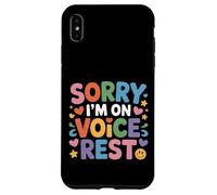 Sorry I'm on Voice Rest Chanteur de chœur Vocal Repos - Coque pour iPhone XS Max