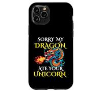 Sorry My Dragon Ate Your Unicorn pour garçons, Filles, Adultes, Adolescents Coque pour iPhone 11 Pro