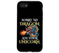 Sorry My Dragon Ate Your Unicorn pour garçons, Filles, Adultes, Adolescents Coque pour iPhone SE (2020) / 7/8
