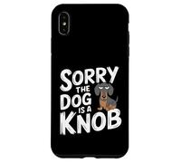 Sorry The Dog is A Knob Chien drôle Teckel Saucisse Coque pour iPhone XS Max