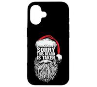 Sorry This Beard is Taken Cool Christmas Santa Claus Graphic Coque pour iPhone 16