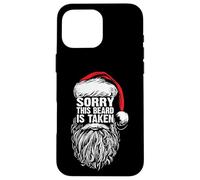 Sorry This Beard is Taken Cool Christmas Santa Claus Graphic Coque pour iPhone 16 Pro Max