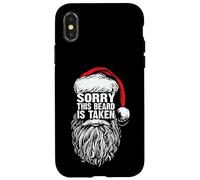 Sorry This Beard is Taken Cool Christmas Santa Claus Graphic Coque pour iPhone X/XS