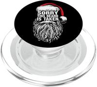 Sorry This Beard is Taken Cool Christmas Santa Claus Graphic PopSockets PopGrip pour MagSafe