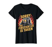 Sorry This Firefighter is Taken Amour relationnel - T-Shirt Graphique avec Valeur