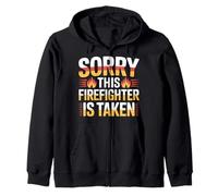 Sorry This Firefighter is Taken Relation Amour - Sweat à Capuche