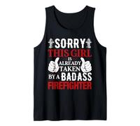 Sorry This Girl by A Firefighter Proud Firefighters Lovers Débardeur