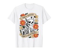 Sorta Sorta Cliquet Sorta Nightingale Squelette Halloween T-Shirt Graphique avec Valeur