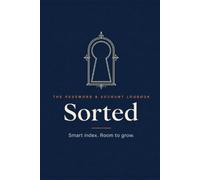 Sorted - Password & Account Logbook with Proportional A-Z Tabs & Smart Index | Internet Password Book with 2FA, Wi-Fi, Subscription Tracker & ... Lay-Flat Binding for Home or Office - Navy