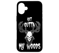 Sortez de Mes Bois Wendigo, Un Monstre de la forêt cryptique Effrayant Coque pour iPhone 16 Plus
