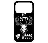 Sortez de Mes Bois Wendigo, Un Monstre de la forêt cryptique Effrayant Coque pour iPhone 17 Pro