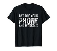 Sortez de Votre téléphone et entraînez-Vous drôle Raunchy Lifting Meme T-Shirt Graphique avec Valeur