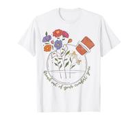 Sortez de Votre Zone de Confort - Fleurs Sauvages rétro positives T-Shirt