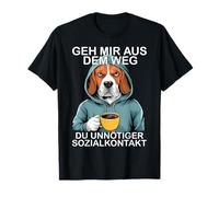 Sortez du Chemin du Contact Social Inutile Beagle T-Shirt