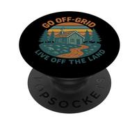 Sortez du réseau, vivez sur Terre PopSockets PopGrip Adhésif