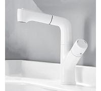 Sortez le mélangeur de salle de bain robinet en laiton télescopique chaude et froide lavabo de salle de bain rotation des robinets-chrome