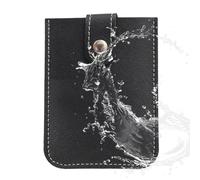 Sortez-vous du support de carte - boîtier de verrouillage à pression portable, poche de crédit minimaliste | Portefeuille de cartes Pu Premium avec mécanisme de diapositive rapide, stockage multi-cart