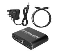Sortie audio optique SPDIF, sortie audio coaxiale, sortie audio RCA LR, extracteur audio HDMI, convertisseur audio numérique-analogique, prise haute