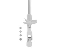 Sortie caisson 30° - Entrée femelle Ø12 mm - Sortie 6P7 - Longueur 175 mm - Platine PVC blanc