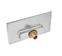 Sortie cascade de piscine en acier inoxydable, buse de fontaine murale avec filetage G1/2, design dissimulé pour piscine, baignoire, lavabo, carré (forme allongée)