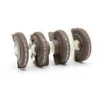 Sortie Climatisation Rouleau Commande Climatisation Avant Et Arrière Voiture Roue Roulante Ventilation AC Pour Mercedes Pour Benz W211 E200 E300 Grille d'aération(Yellow 4pcs)