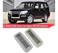 Sortie d'air Conditionné Couvercle Grille Grille de ventilation latérale for climatisation de toit de voiture, compatible avec Mitsubishi Pajero V93 V97 Montero V95 V98 V87(Gray)