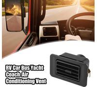 Sortie d'air conditionné pour AC rectangulaire noire universelle 12x7cm pour camping-car, bus, bateau, yacht et caravane