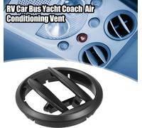 Sortie d'air conditionné universelle ronde noire de 76mm 68mm pour camping-car, bus, bateau, yacht, caravane - Pack de 1