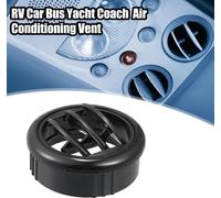 Sortie d'air conditionné universelle ronde noire de 87 mm 75 mm pour bus, bateau, yacht, caravane
