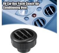 Sortie d'air conditionné universelle ronde noire de 87 mm 75 mm pour camping-car, bus, bateau, yacht, caravane - Pack de 1