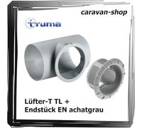 Sortie d'air Embout EN Agate Gris + Ventilateur T TL pour Chauffage Truma Répartition d'air