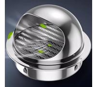 Sortie d'air Murale en Acier Inoxydable 304, Grille hémisphérique, Couvercle de Ventilation, extracteur Externe pour l'extérieur