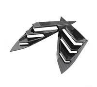 Sortie d'air triangulaire en carbone noir mat pour fenêtre arrière Civic de 10e génération améliore la circulation de l'air et complète le design du véhicule avec une agression subtile (peinture