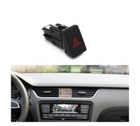 Sortie D'air Voiture Ensemble Grille ventilation pour climatiseur avant arrière pour Skoda pour Octavia 2015 - 2021, 5E0820951, 5E0819701, 5E0819702(Hazard light switch)