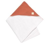 Sortie de bain en double gaze de coton et éponge - uni petale rouge 75X75